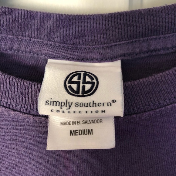 Simply Southern Purple Long Sleeve Tee - Picture 4 of 6